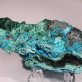 Chrysocolla and Malachite<br />L'Etoile du Congo Mine, Lubumbashi (Elizabethville), Katanga Copper Crescent, Haut-Katanga (Shaba), Democratic Republic of the Congo (Zaire)<br />121mm x 56mm x 65mm<br /> (Author: Firmo Espinar)