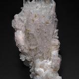 Quartz, Orthoclase (variety adularia)<br />Hamilton Hill Mine, Jessieville, Garland County, Arkansas, USA<br />8.9 x 4.3 cm<br /> (Author: am mizunaka)