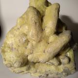 Sulphur, Calcite (ps. a. Anhydrite), PyriteMina Niccioleta, Massa Marittima, Provincia Grosseto, Toscana, Italia18 x 17 cm (Author: Sante Celiberti)