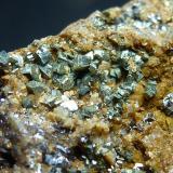 PiritaEl Berrocal Mine, Casas del Berrocal, Aldea En Cabo, Torrijos, Toledo, Castilla-La Mancha, Spain0,1 cm. el cristal de Pirita (Autor: javier ruiz martin)