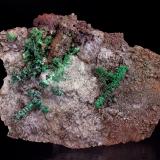 Malachite pseudomorph Copper<br />Andrássy I Mine, Rudabányai Mountains, Rudabánya, Borsod-Abaúj-Zemplén, Hungary<br />75 x 52 mm<br /> (Author: Gerhard Brandstetter)