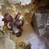 Pyrargyrite<br />Nová Bana deposit, Nová Bana, arnovica District, Banská Bystrica Region, Slovak Republic<br />FOV 3,5 x 2,5 mm<br /> (Author: Gerhard Brandstetter)