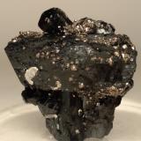 Ilvaite, Pyrite<br />Campiglia Marittima, Campigliese, Livorno Province, Toscana, Italy<br />32,5 x 34,2 mm<br /> (Author: Sante Celiberti)