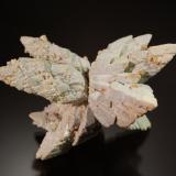 Calcite pseudo after Gypsum<br />Boldut Mine, Cavnic mining area, Cavnic, Maramures, Romania<br />4.1 cm x 6.0 cm<br /> (Author: Michael Shaw)