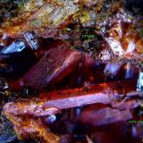 Crocoita.<br />Dundas, Distrito Zeehan, Consejo Costa Oeste, Tasmania, Australia<br />5´655 x 4´018 mm.<br /> (Autor: Jesus Franquesa Baucells)