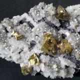 Chalcopyrite, Quartz, Pyrite, Dolomite, Galena<br />Tonglüshan Mine, Edong, Daye, Huangshi Prefecture, Hubei Province, China<br />13 x 8 cm<br /> (Author: Volkmar Stingl)