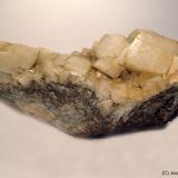 Dolomita<br />Minas de hierro de Ojos Negros, Ojos Negros, Comarca Jiloca, Teruel, Aragón, España<br />12 x 4 cm<br /> (Autor: Joan Niella)