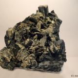 Actinolita (variedad ferroactinolita)Negral Quarry, Cuesta del Negral, Pozo Alcón, Comarca Sierra de Cazorla, Jaén, Andalusia, Spain6 x 7 cm (Autor: Joan Niella)