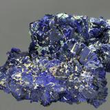 Azurita<br />Zona minera Daye, Edong, Daye, Prefectura Huangshi, Provincia Hubei, China<br />95x65 mm.<br /> (Autor: Ramon A  Lopez Garcia)
