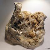 Celestina<br />Yacimiento de Celestinas, Torà, Comarca Solsonès, Lérida / Lleida, Cataluña / Catalunya, España<br />10 x 10 xm<br /> (Autor: Joan Niella)