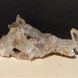 Quartz, Calcite<br />La Selva Mine, Casal di Pari, Civitella-Paganico, Grosseto Province, Tuscany, Italy<br />86 x 47 mm<br /> (Author: Sante Celiberti)