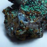 Malaquita, AlofanaCala Mines, Cala, Comarca Sierra de Huelva, Huelva, Andalusia, Spain3,5 x 3 cm. (Autor: javier ruiz martin)