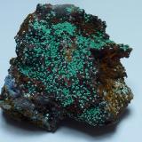 Malaquita, AlofanaCala Mines, Cala, Comarca Sierra de Huelva, Huelva, Andalusia, Spain3,5 x 3 cm. (Autor: javier ruiz martin)