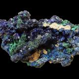 Azurite and Malachite<br />Sepon Mine, Vilabouly District, Savannakhét Province, Laos (Lao P.D.R.)<br />90 mm x 50 mm x30 mm<br /> (Author: Dany Mabillard)