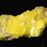 SulfurMaybee Quarry, Maybee, Monroe County, Michigan, USA3.9 cm x 7.6 cm (Author: Michael Shaw)