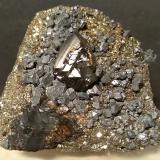 Galena, Sphalerite, Pyrite<br />Gavorrano Mine, Gavorrano, Grosseto Province, Tuscany, Italy<br />43 x 41 mm<br /> (Author: Sante Celiberti)