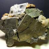 Pyrite, Gypsum, Quartz<br />Niccioleta Mine, Massa Marittima, Grosseto Province, Tuscany, Italy<br />12 x 9 cm<br /> (Author: Sante Celiberti)