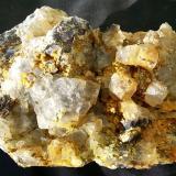 Fluorite, Quartz (variety chalcedony)<br />Yongping Mine, Yongping, Yanshan, Shangrao Prefecture, Jiangxi Province, China<br />14 x 10 x 7 cm<br /> (Author: Volkmar Stingl)