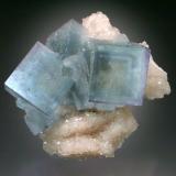 Fluorite and Quartz<br />Clara Mine, Rankach Valley, Oberwolfach, Wolfach, Black Forest, Baden-Württemberg, Germany<br />7x6x3 cm overall size<br /> (Author: Jesse Fisher)