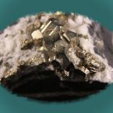 Pyrite<br />Muzo mining district, Western Emerald Belt, Boyacá Department, Colombia<br />Detail.<br /> (Author: Firmo Espinar)