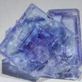 Fluorite<br />La Viesca Mine, La Collada mining area, Huergo, Siero, Comarca Oviedo, Principality of Asturias (Asturias), Spain<br />Specimen size: 6 × 6 × 4.2 cm / main crystal size: 4 × 3.5 cm<br /> (Author: Jordi Fabre)