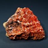 Crocoite, Pyromorphite<br />Crocoite Mine (Crocoitovyi shurf), Uspenskaya Mountain, Berezovskii, Ekaterinburg (Sverdlovsk), Sverdlovsk Oblast, Ural, Russia<br />40 mm x 31 mm<br /> (Author: Don Lum)