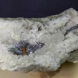 Carducciite, Argentotennantite-(Zn), Pyrite<br />Pollone Mine, Valdicastello Carducci, Pietrasanta Municipality, Lucca Province, Tuscany, Italy<br />92 x 48 mm<br /> (Author: Sante Celiberti)