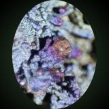 Cerussite, Goethite<br />San Valentín open pit, Sancti Espíritu, Sierra Minera de Cartagena-La Unión, La Unión, Comarca Campo de Cartagena, Region of Murcia (Murcia), Spain<br />FOV 6mm high<br /> (Author: Firmo Espinar)