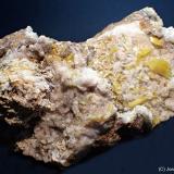WulfenitaSidi Amer, Touissit, Distrito Touissit, Provincia Jerada, Región Oriental, Marruecos9 x 6 cm (Autor: Joan Niella)