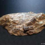 Estaurolita<br />Micaesquistos de El Palancar, El Palancar, Montejo de la Sierra, Comarca Sierra Norte, Comunidad de Madrid, España<br />140 x 65 mm<br /> (Autor: Joan Niella)