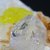 Quartz, Sulphur, Dolomite, Calcite<br />La Facciata Quarry, Carrara, Apuan Alps, Massa-Carrara Province, Tuscany, Italy<br />11 x 8 cm<br /> (Author: Sante Celiberti)