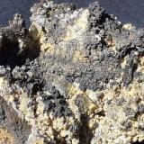 Wulfenite, Perite, ChlorargyriteBlue Bell Mine, Baker, Soda Lake Mountains, San Bernardino County, California, USA7 x 5,5 cm (Author: Volkmar Stingl)