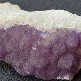 Fluorite<br />Baimashan tunnel (construction site), Qianbaxia, Wuyishan, Nanping Prefecture, Fujian Province, China<br />6 x 2 cm<br /> (Author: Volkmar Stingl)