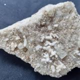 Fluorite, Stellerite, Quartz, Epistilbite, Heulandite<br />Gibelsbach, Fiesch, Goms, Wallis (Valais), Switzerland<br />7 x 5 cm<br /> (Author: Volkmar Stingl)