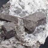 Staurolite<br />Val Peder (Pedertal), Gruppo Ortles-Cevedale (Ortlergruppe), Val Venosta (Vinschgau), Autonomous Province South Tyrol, Trentino-Alto Adige (Trentino-Südtirol), Italy<br />8 x 5 cm<br /> (Author: Volkmar Stingl)