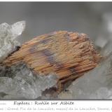 Rutile<br />Grand Pic de la Lauzière, La Lauzière Massif, Saint-Jean-de-Maurienne, Savoie, Auvergne-Rhône-Alpes, France<br />fov 4.6 mm<br /> (Author: ploum)