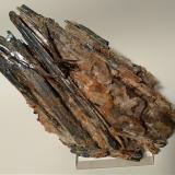 Stibnite, FluoriteSan Martino sul Fiora Mine, San Martino sul Fiora, Manciano, Grosseto Province, Tuscany, Italy18,5 x 12 cm (Author: Sante Celiberti)