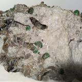 Valentinite, Tripuhyite<br />Tafone Mine, Manciano, Grosseto Province, Tuscany, Italy<br />87,5 x 45,6 mm<br /> (Author: Sante Celiberti)