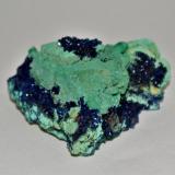 Azurite and Malachite<br />Bou Bekker, Touissit District, Jerada Province, Oriental Region, Morocco<br />5 cm<br /> (Author: Philippe Durand)