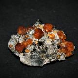 Spessartine<br />Tongbei, Yunxiao, Zhangzhou Prefecture, Fujian Province, China<br />4 cm<br /> (Author: Philippe Durand)