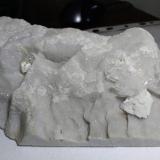 Gypsum, Dolomite, Quartz<br />La Facciata Quarry, Carrara, Apuan Alps, Massa-Carrara Province, Tuscany, Italy<br />17,5 x 5,5 cm<br /> (Author: Sante Celiberti)