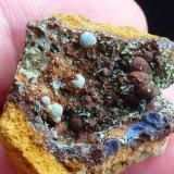 CupritaMinas de Cala, Cala, Comarca Sierra de Huelva, Huelva, Andalucía, España3 x 3 cm. (Autor: javier ruiz martin)