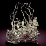 SilverMina Hongda, Xiaoqinggou, Lingqiu, Prefectura Datong, Provincia Shanxi, ChinaSpecimen size: 7.3 × 5.2 × 2.7 cm / main crystal size: 3.6 × 0.2 cm (Author: Jordi Fabre)