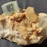 Beryl (variety aquamarine), 'Turmaline', Quartz<br />Gilgit District, Gilgit-Baltistan (Northern Areas), Pakistan<br />9 x 6 cm<br /> (Author: Volkmar Stingl)