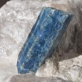 Beryl (variety Aquamarine)<br />Bahia, Northeast Region, Brazil<br />4 cm long crystal<br /> (Author: Volkmar Stingl)