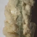 Beryl (variety Aquamarine), Albite<br />Gilgit District, Gilgit-Baltistan (Northern Areas), Pakistan<br />5,5 x 3 cm<br /> (Author: Volkmar Stingl)
