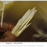 Mimetite<br />Santa Eulalia District, Municipio Aquiles Serdán, Chihuahua, Mexico<br />fov 1.5 mm<br /> (Author: ploum)