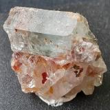 Beryl (variety aquamarine)<br />La Osa Quarry, Oliva de Mérida, Comarca La Serena, Badajoz, Extremadura, Spain<br />2 x 2 cm<br /> (Author: Volkmar Stingl)