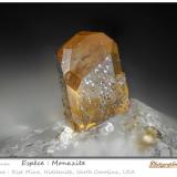 Monazite-(Ce)Mina Rist, Hiddenite, Condado Alexander, North Carolina, USAfov 1.8 mm (Author: ploum)