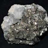 Fluorite, Arsenopyrite and Löllingite with Magnetite<br />Huanggang Mines, Hexigten Banner (Kèshíkèténg Qí), Chifeng (Ulanhad), Inner Mongolia Autonomous Region, China<br />7.5 x 6 x 3.5 cm''s<br /> (Author: Joseph DOliveira)